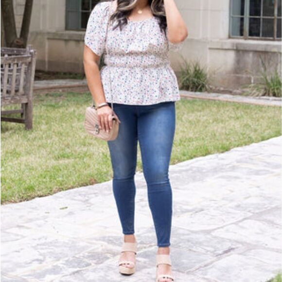 Grace and lace all day denim jeggings size medium - Picture 1 of 8